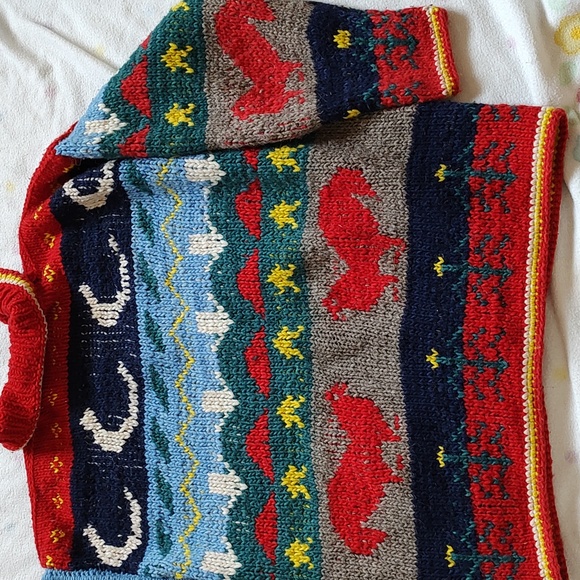 Chicken chunky knit wool sweater - Picture 7 of 7